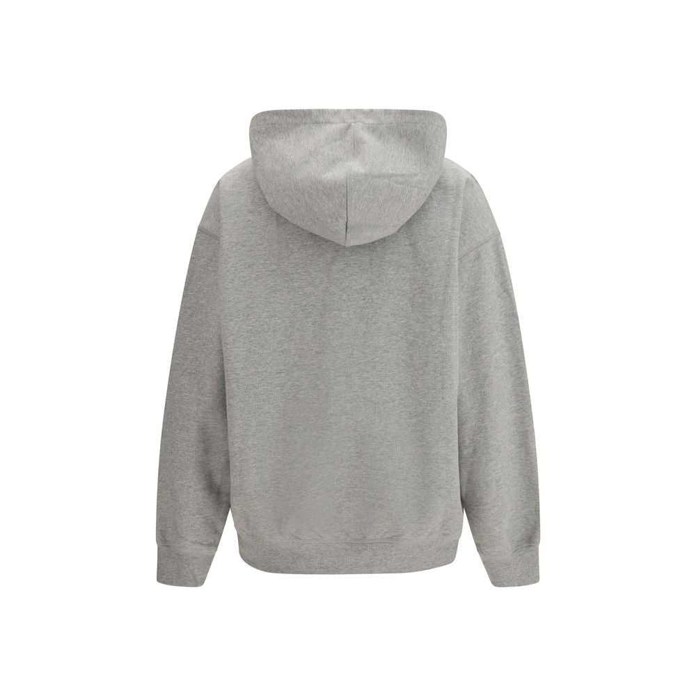 Ganni Gray Cotton Tiger Hoodie - Style Durable et Urbain