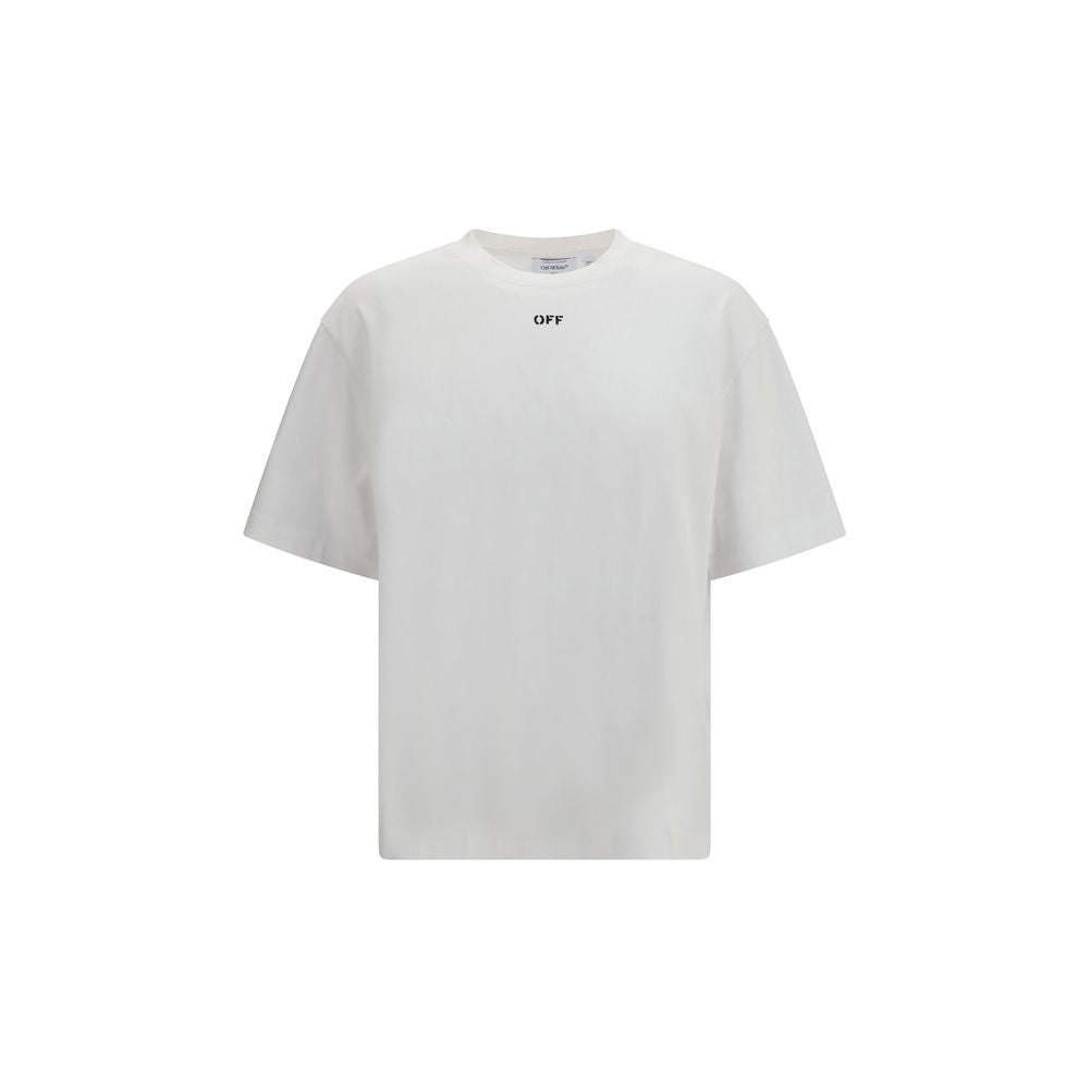 Off-White Chain Araldic Arrow T-shirt - White Cotton Sportswear