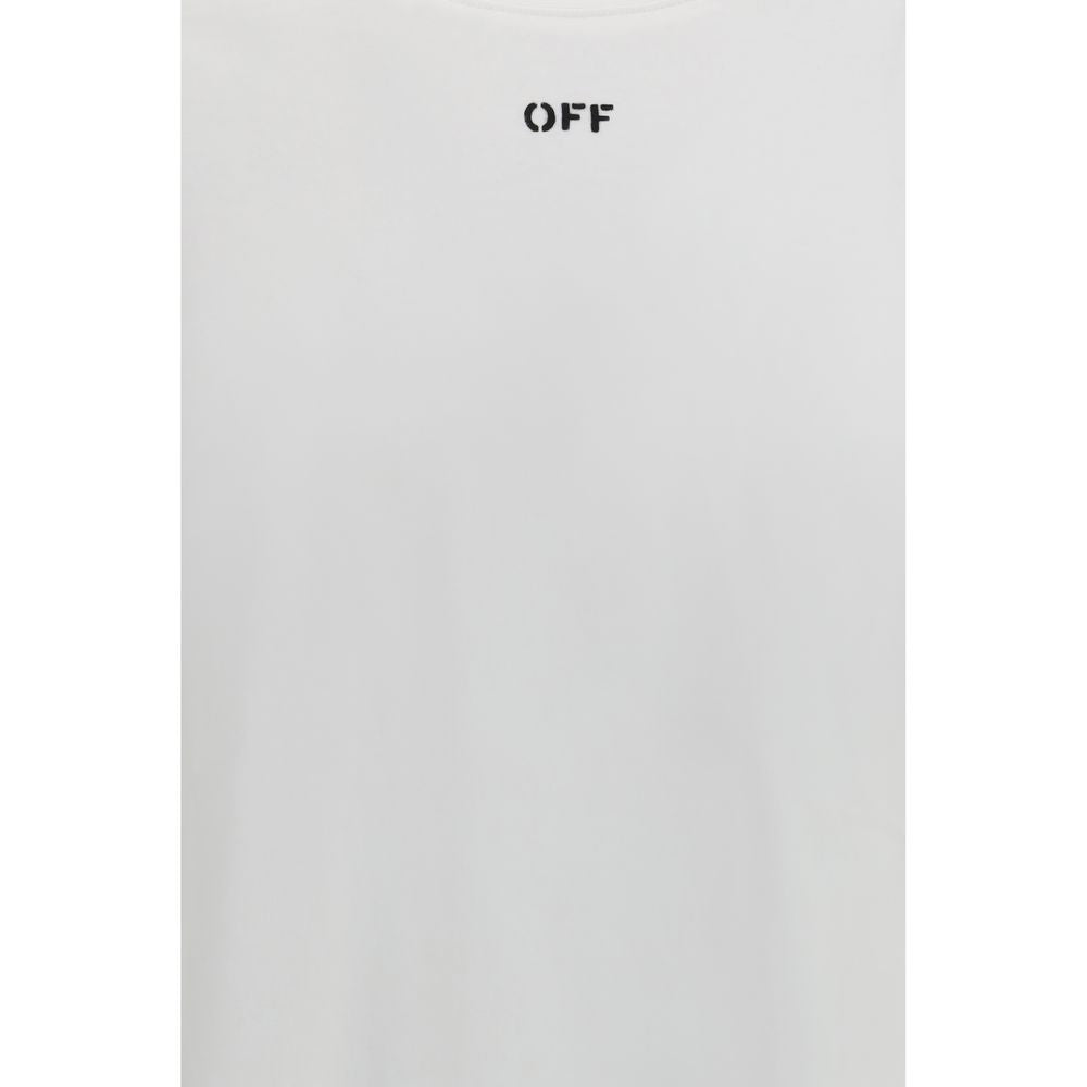 Off-White Chain Araldic Arrow T-shirt - White Cotton Sportswear