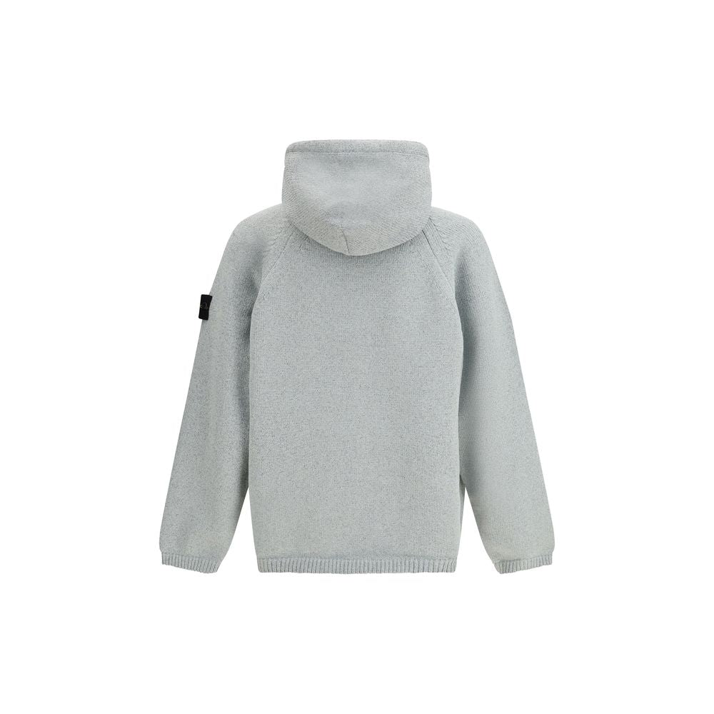 Stone Island Oversized Gray Polyester Sweatshirt
