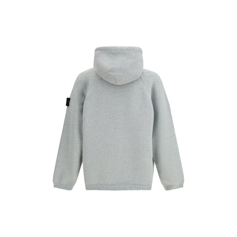 Stone Island Oversized Gray Polyester Sweatshirt