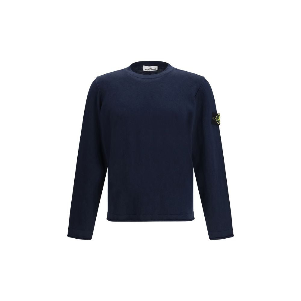 Stone Island blauwe katoenen sweatshirt