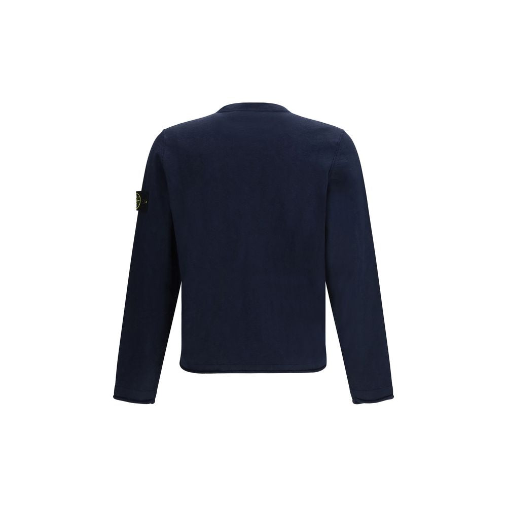 Stone Island blauwe katoenen sweatshirt