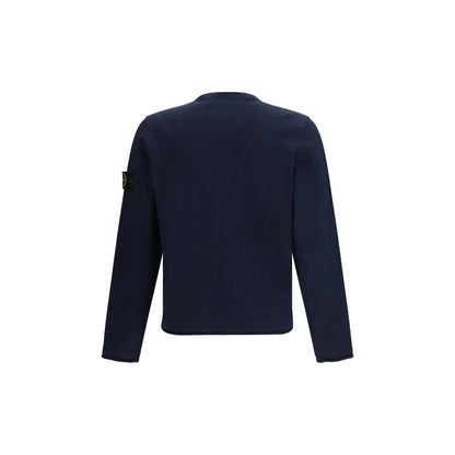 Stone Island blauwe katoenen sweatshirt