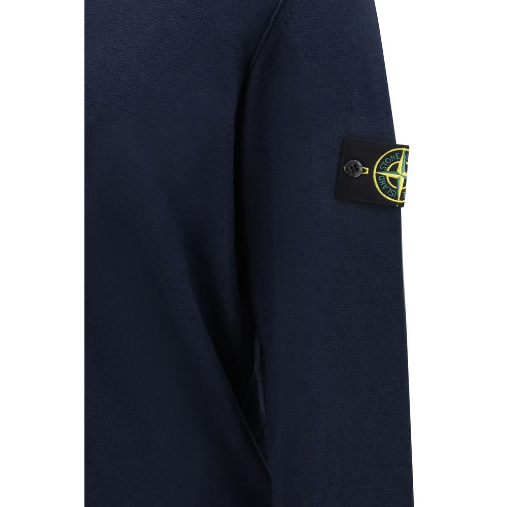 Stone Island blauwe katoenen sweatshirt
