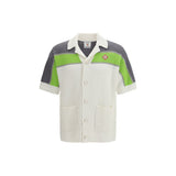 Casablanca White Cotton Pattern Shirt - SS26