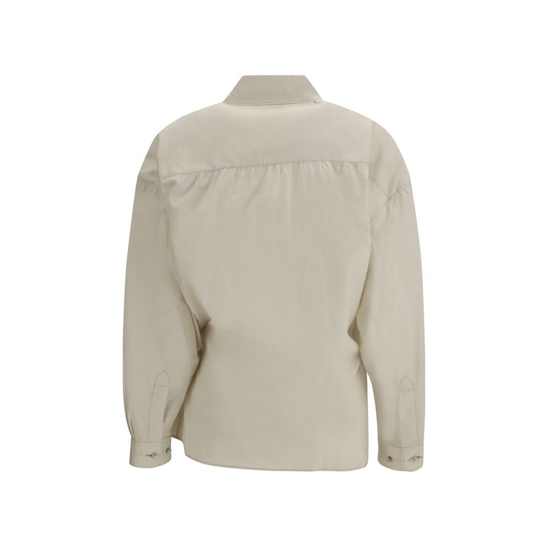 Lemaire Beige Cotton Dress Shirt for Women - Elegant & Versatile