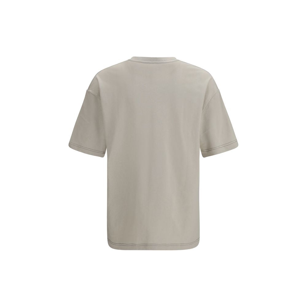 Lemaire Beige Cotton T-Shirt - Sophisticated Comfort