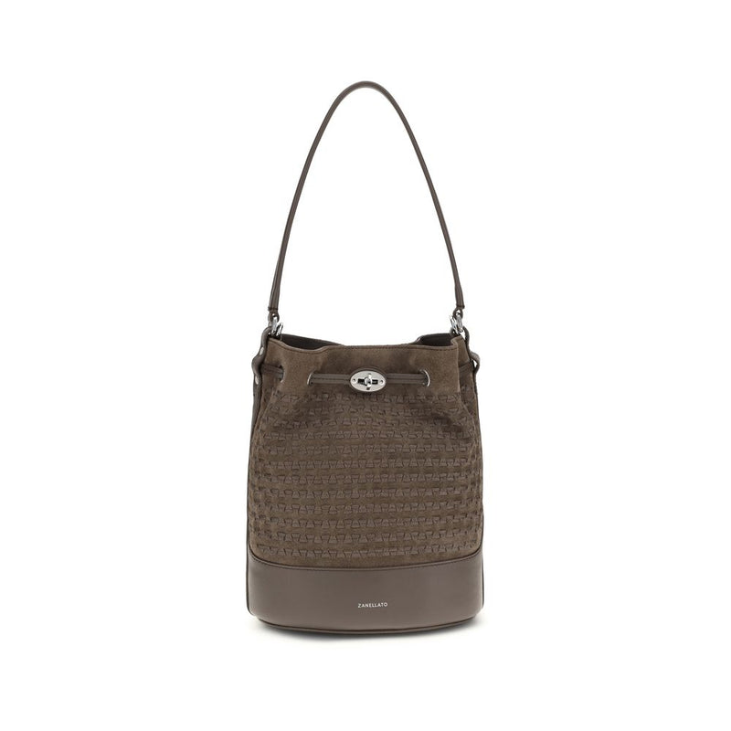 Zanellato Mondà Brown Calf Leather Bos Taurus Handbag