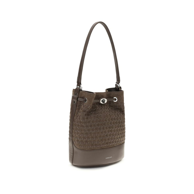 Zanellato Mondà Brown Calf Leather Bos Taurus Handbag