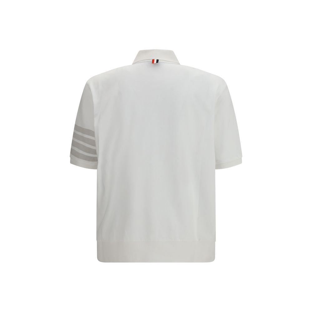Thom Browne Wit Katoenen Poloshirt