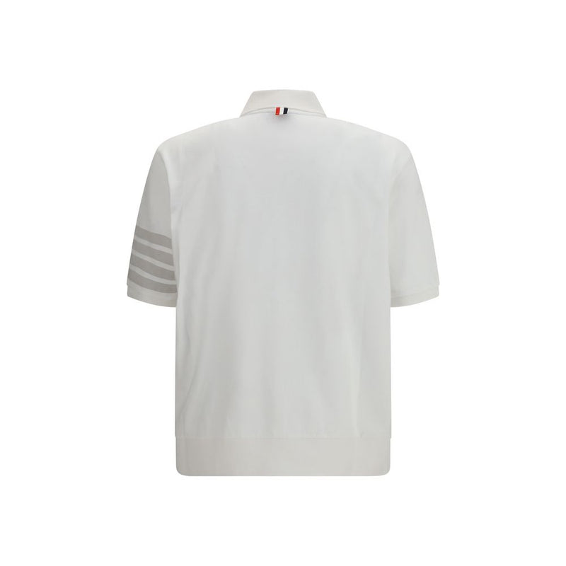 Thom Browne Wit Katoenen Poloshirt