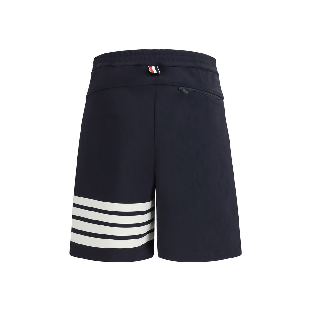 Thom Browne Blue Viscose Bermuda Shorts for Men