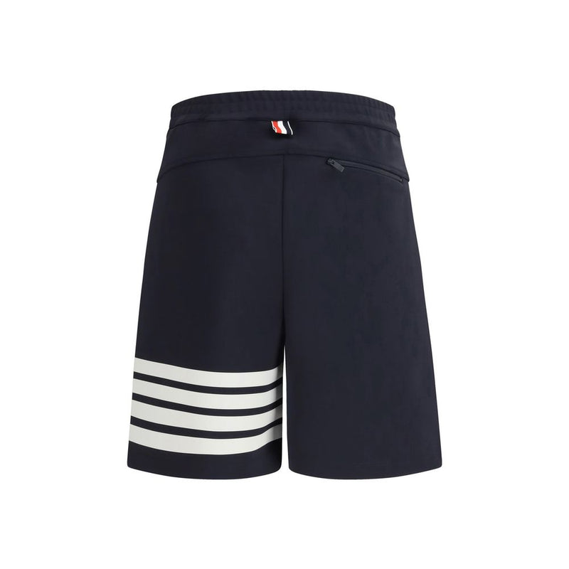 Thom Browne Blauwe Viscose Bermuda Shorts