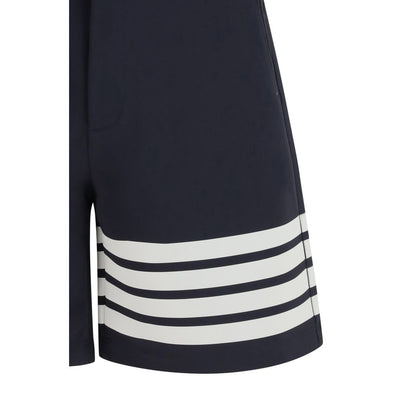 Thom Browne Blauwe Viscose Bermuda Shorts