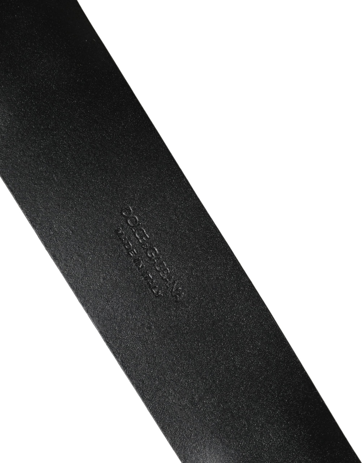 Ceinture Dolce &amp; Gabbana pour homme, en cuir noir classique avec boucle en métal