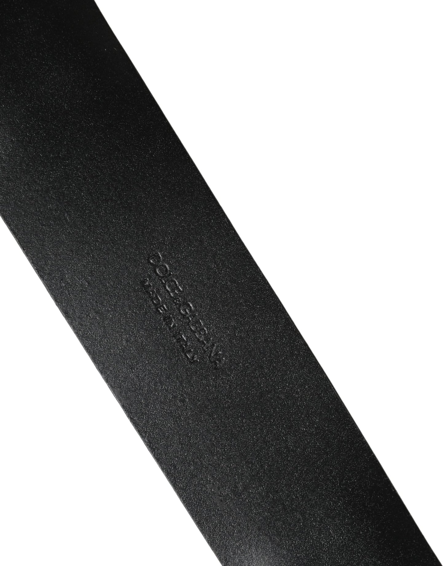 Ceinture Dolce &amp; Gabbana pour homme, en cuir noir classique avec boucle en métal