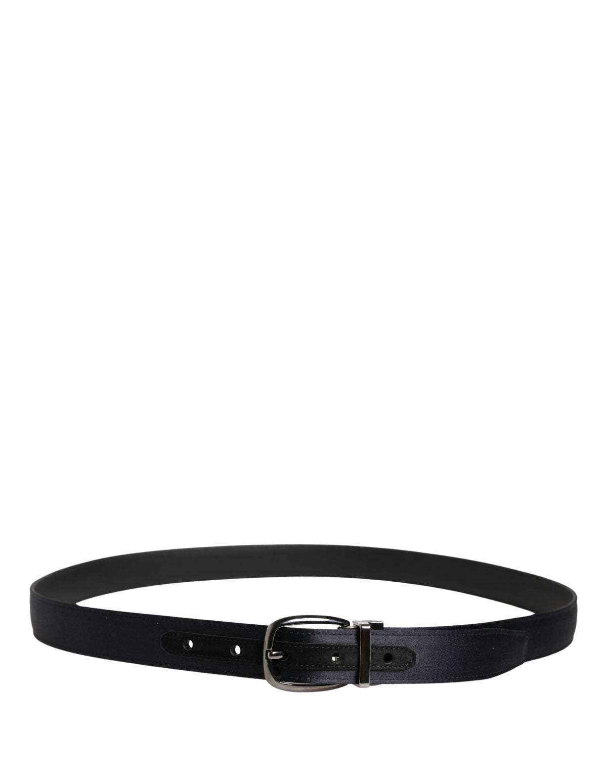 Ceinture Dolce &amp; Gabbana pour homme, noire, classique, en viscose, avec boucle en métal