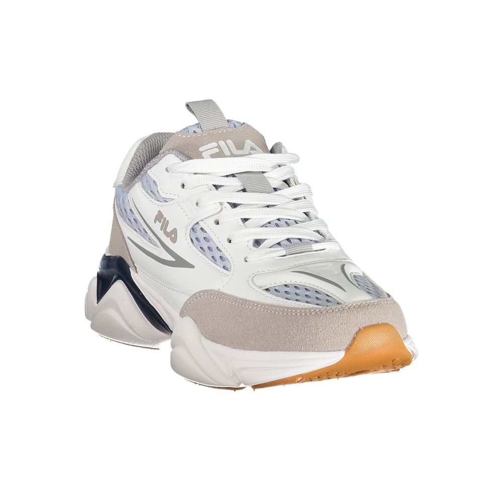 Baskets athlétiques en polyester blanc Fila