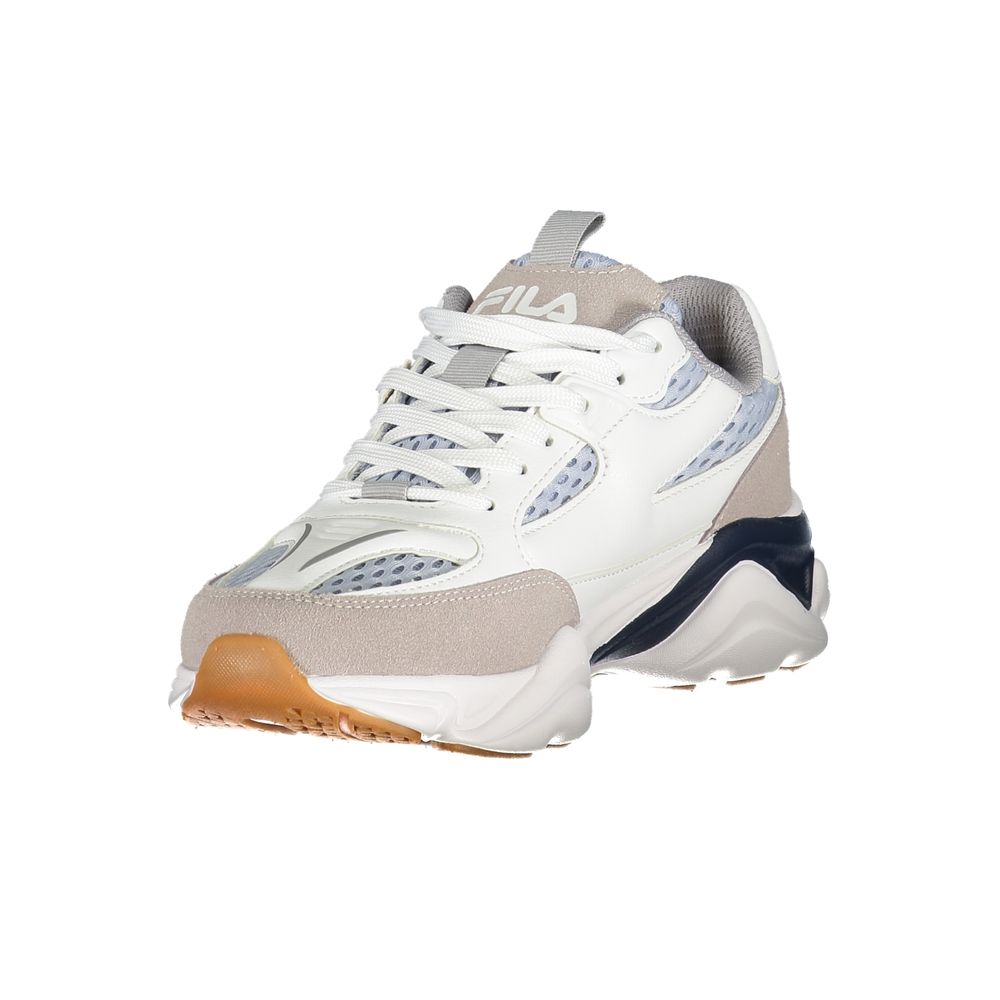 Baskets athlétiques en polyester blanc Fila