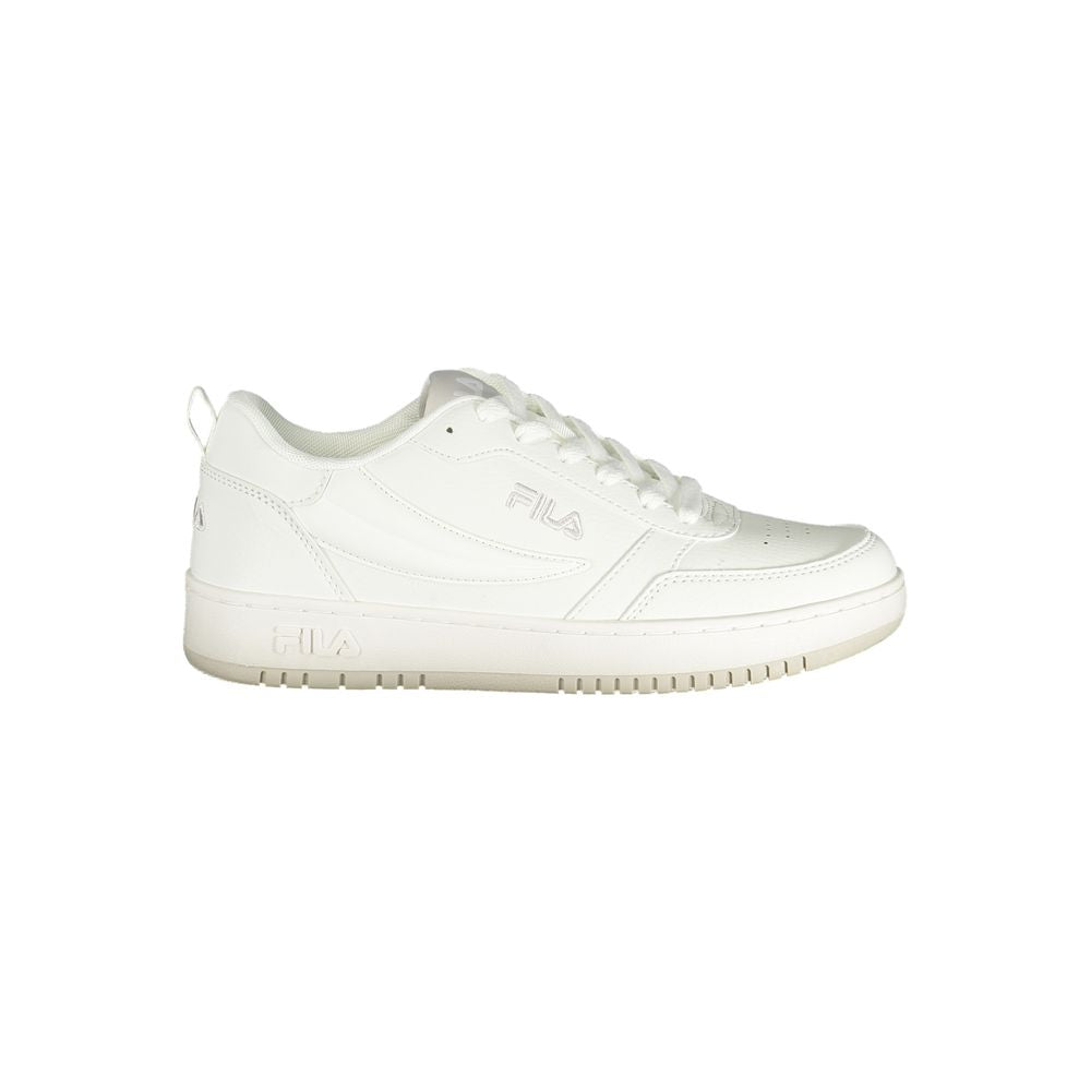 Fila White Polyester Athletic Sneakers for Women