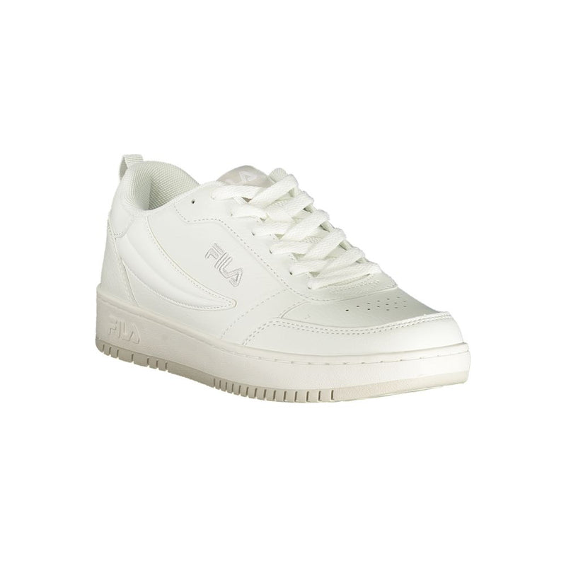 Fila White Polyester Athletic Sneakers for Women