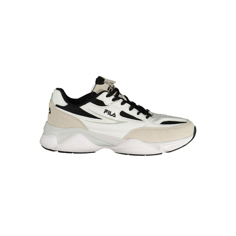 Fila White Polyester Athletic Sneakers for Men - Comfort & Style