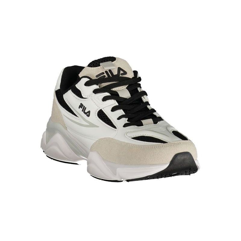 Fila White Polyester Athletic Sneakers for Men - Comfort & Style