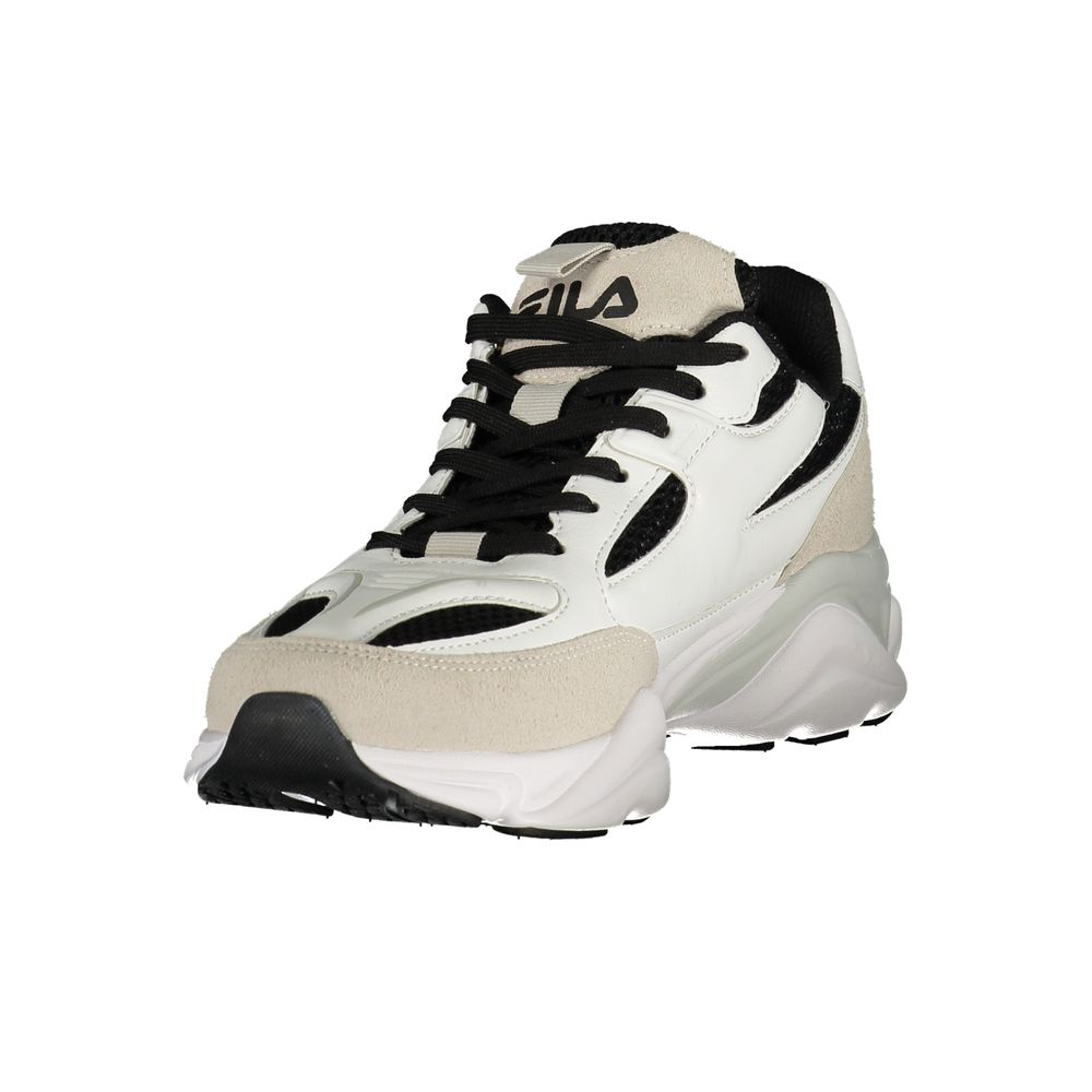 Fila White Polyester Athletic Sneakers for Men - Comfort & Style