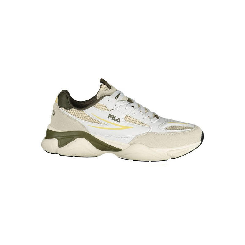 Fila White Polyester Athletic Sneakers for Men - Stylish & Comfortable