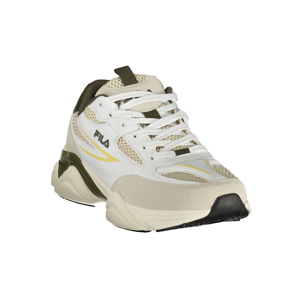Fila White Polyester Athletic Sneakers for Men - Stylish & Comfortable