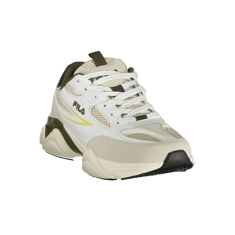 Fila White Polyester Athletic Sneakers for Men - Stylish & Comfortable