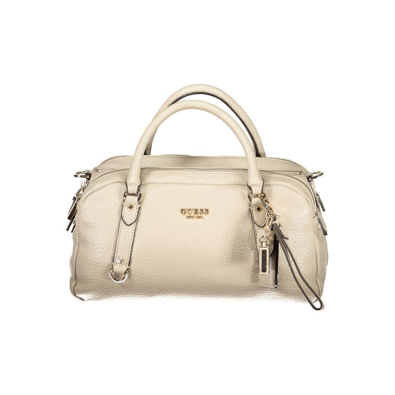 Guess Jeans Marsha Beige Handbag for Women - Stylish & Functional