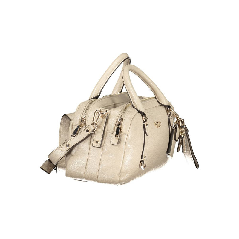 Guess Jeans Marsha Beige Handbag for Women - Stylish & Functional