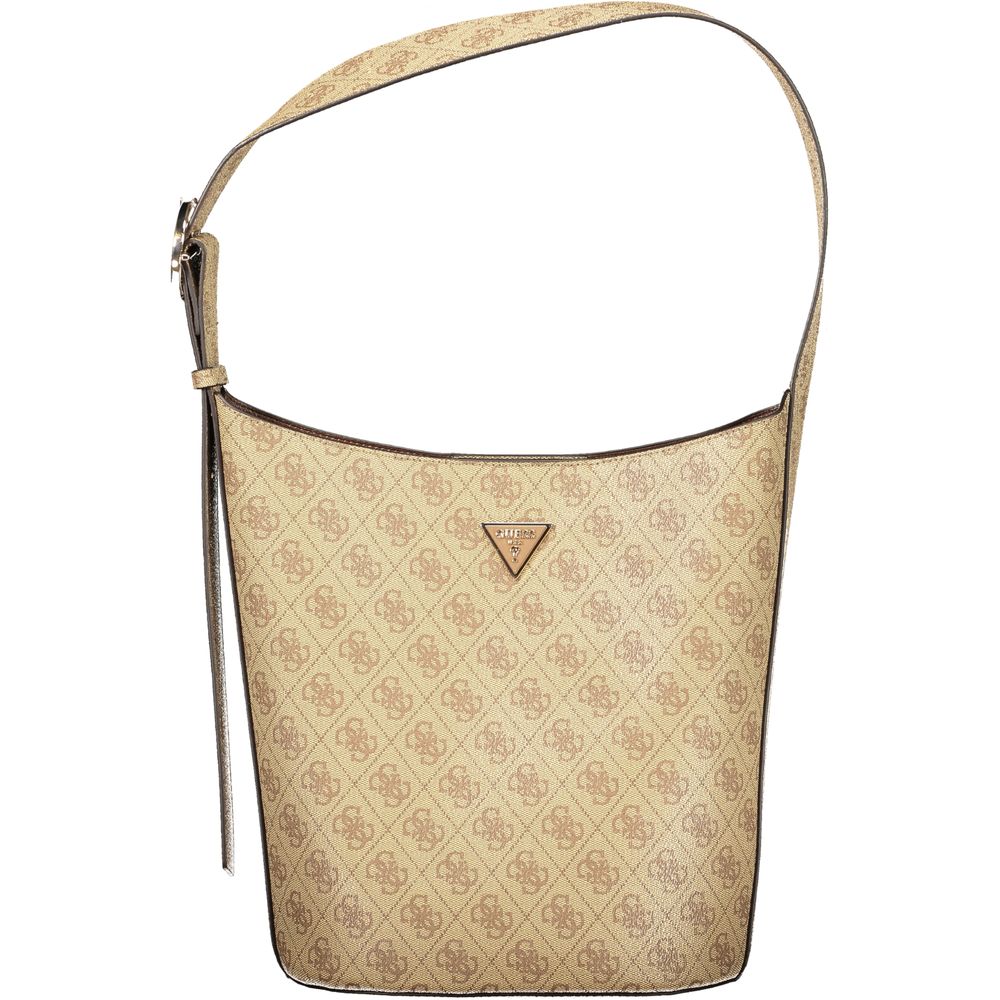 Guess Jeans Meridian II Beige Handbag - Stylish & Functional