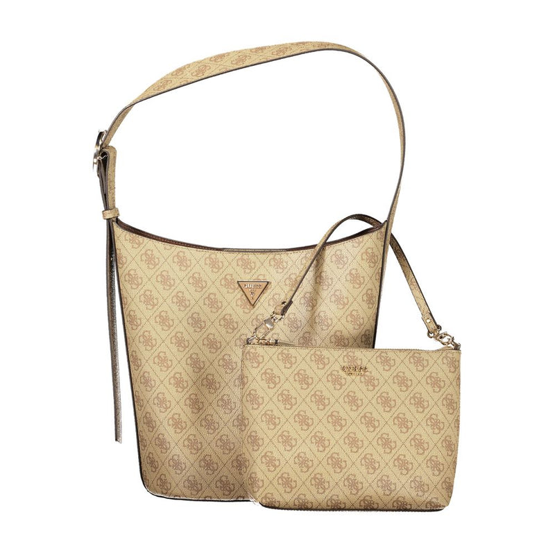 Guess Jeans Meridian II Beige Handbag - Stylish & Functional