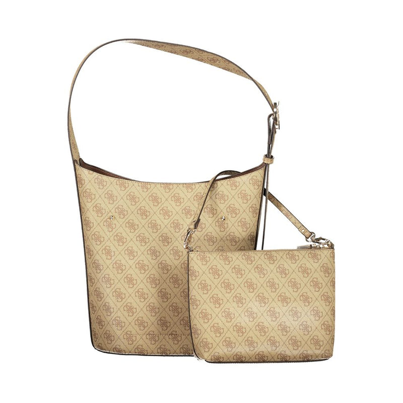 Guess Jeans Meridian II Beige Handbag - Stylish & Functional