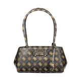 Guess Jeans Carrie Logo Bag - Élégante Sac à Main en Polyuréthane Marron