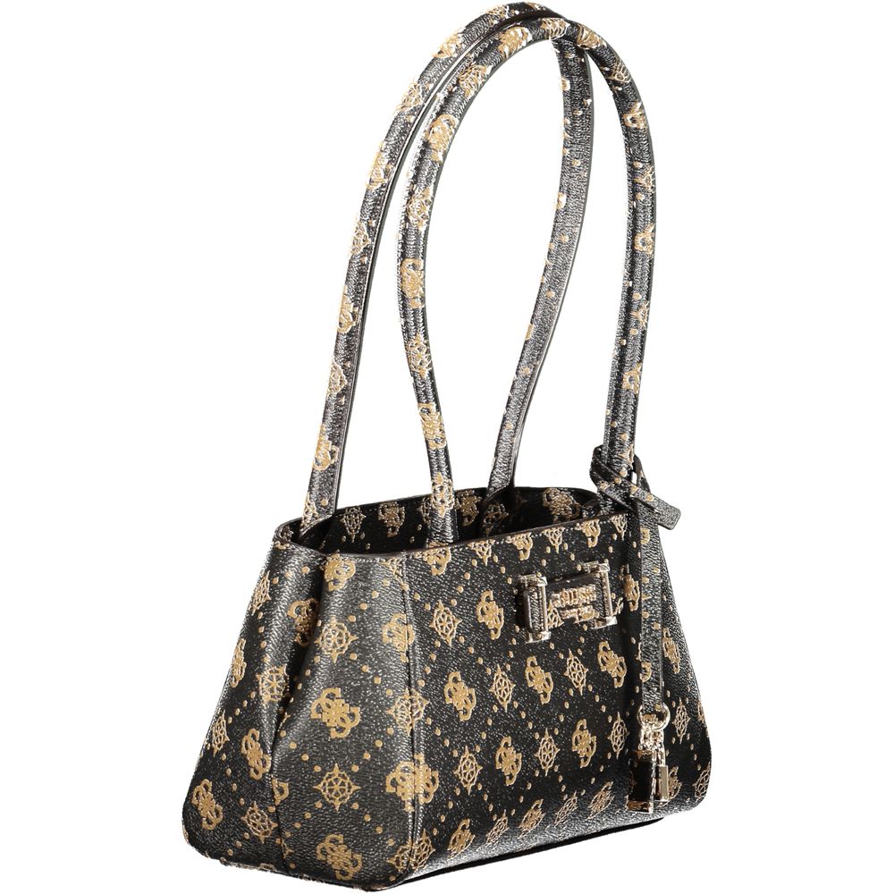 Guess Jeans Carrie Logo Bag - Élégante Sac à Main en Polyuréthane Marron
