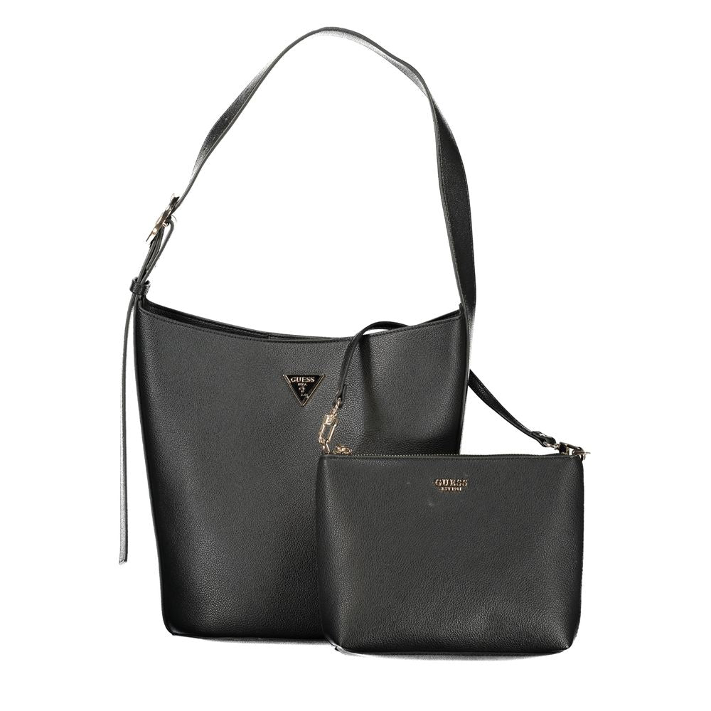 Guess Jeans Meridian II Black Handbag - Sophisticated Style