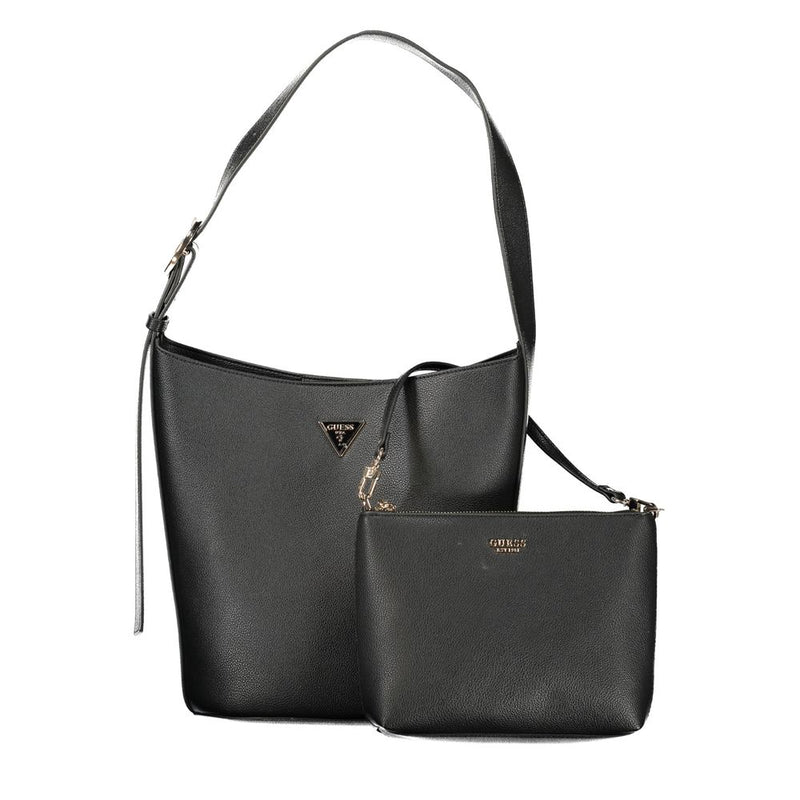 Guess Jeans Meridian II Black Handbag - Sophisticated Style