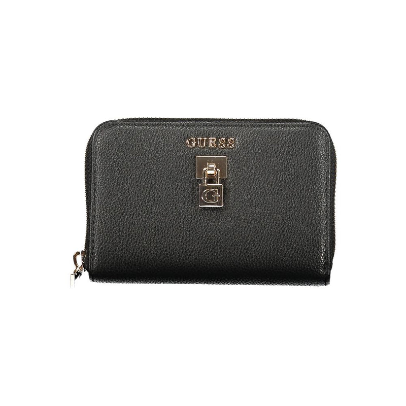 Guess Jeans Nero Poliuretano Wallet - Élégant et Pratique