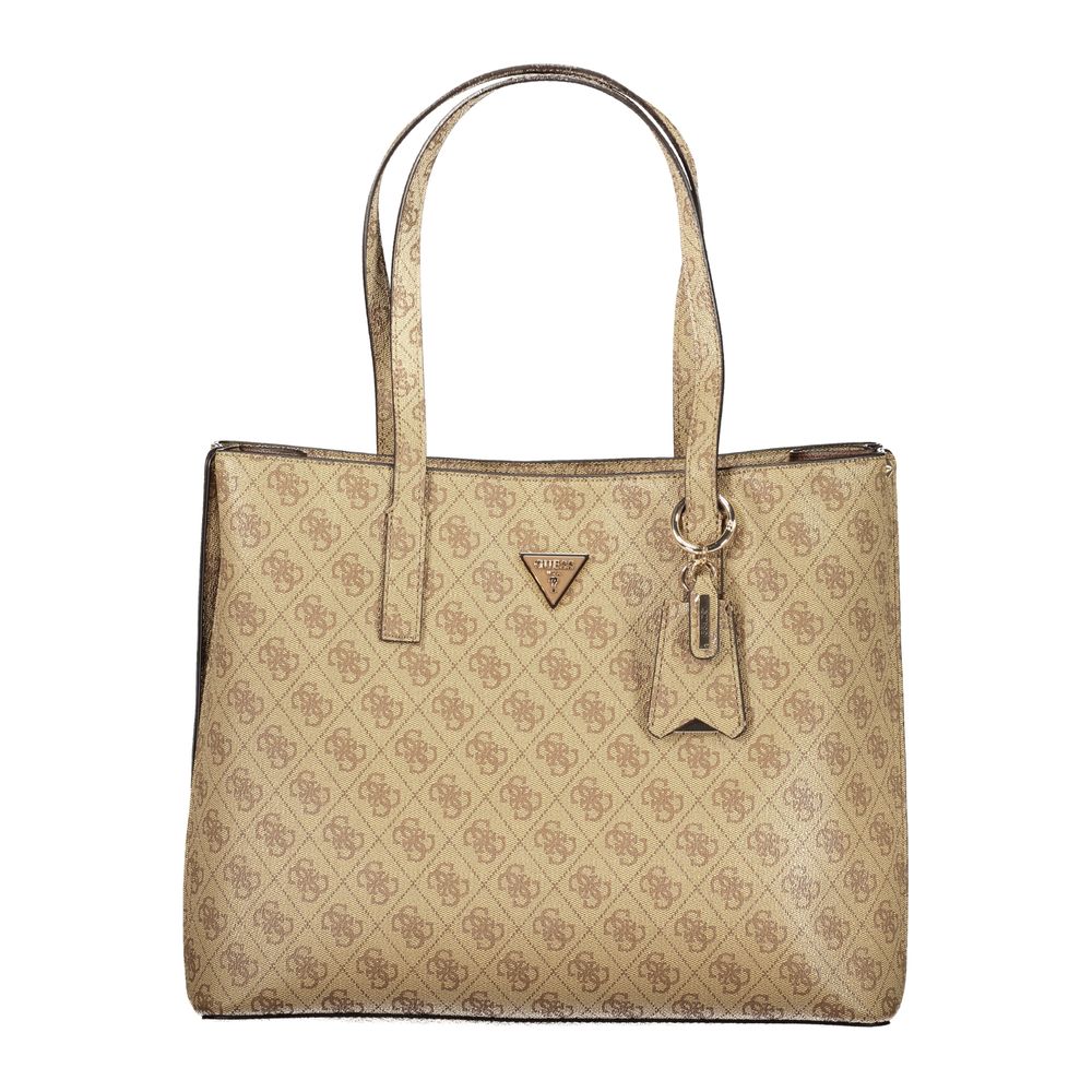 Guess Jeans Meridian II Beige Handbag for Women