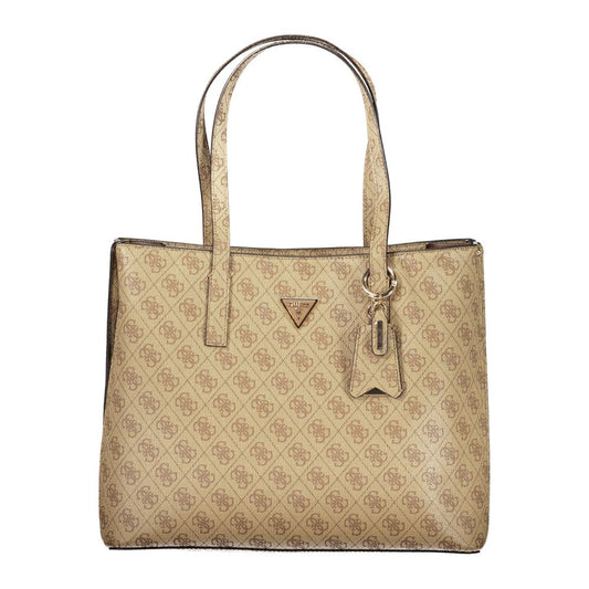 Guess Jeans Meridian II Beige Handbag for Women