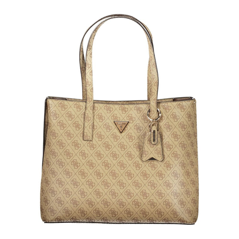 Guess Jeans Meridian II Beige Handbag for Women