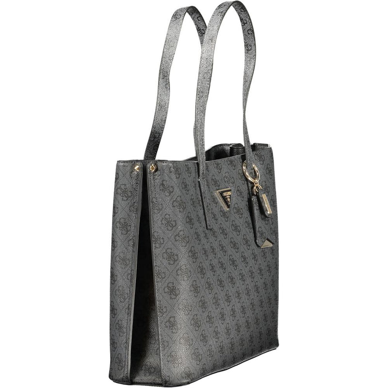 Guess Jeans Meridian II Nero Poliuretano Sac à Main Femme