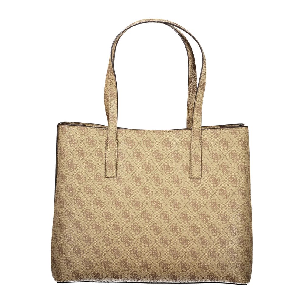 Guess Jeans Meridian II Beige Handbag for Women