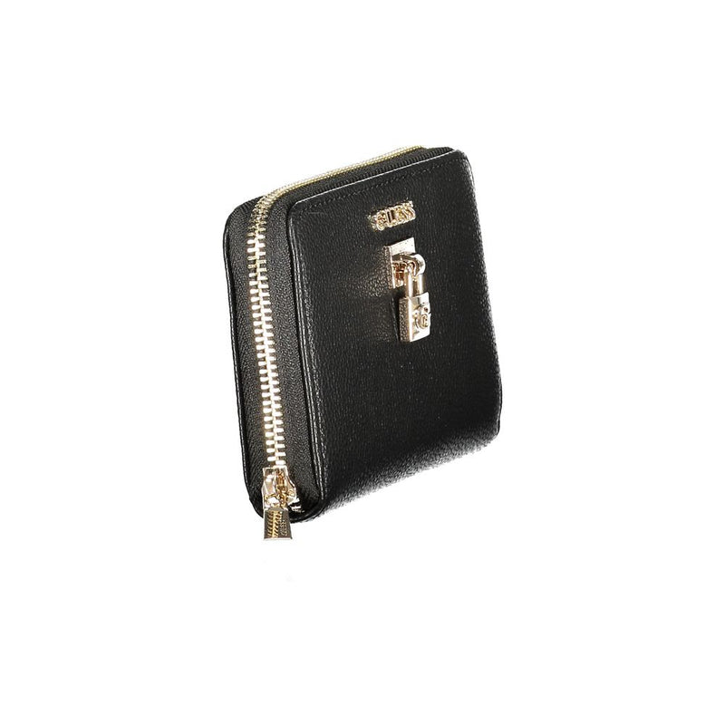 Guess Jeans Nero Poliuretano Wallet - Élégant et Pratique