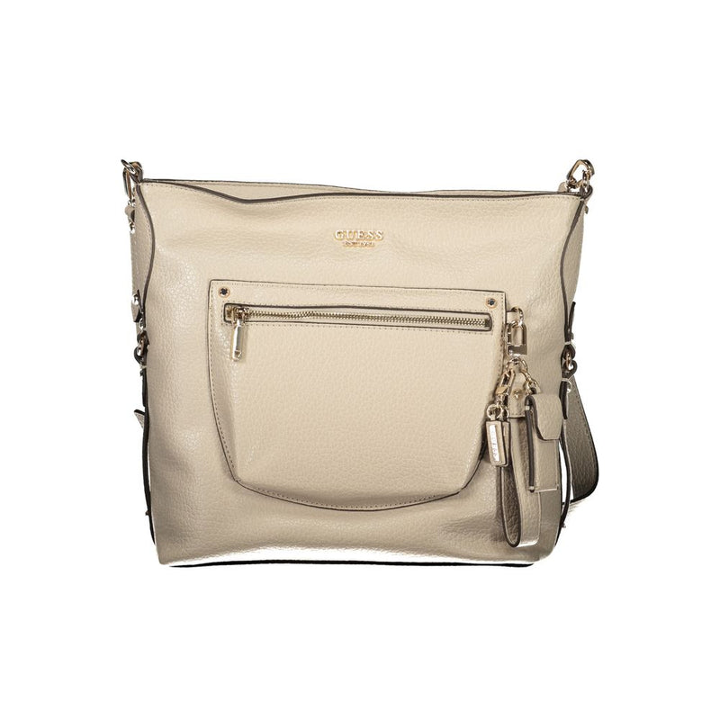 Guess Jeans Marsha Beige Handbag for Women