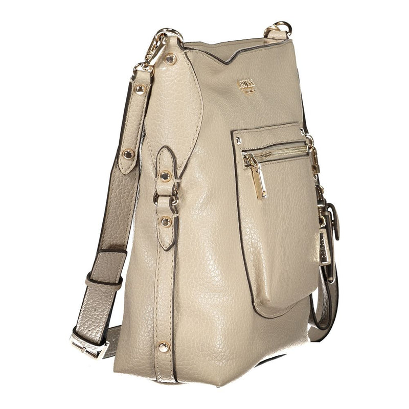 Guess Jeans Marsha Beige Handbag for Women